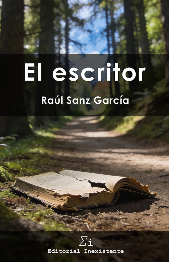 Portada de la novela "el escritor" de Raúl Sanz García